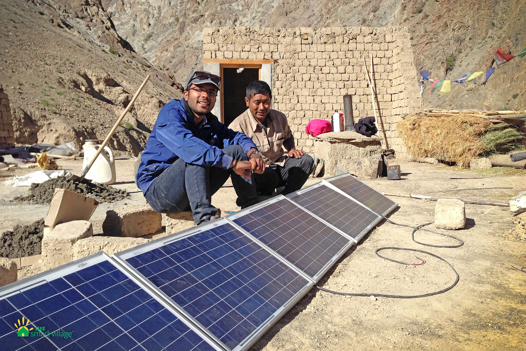 IEEE Smart Village Solar Panels in India