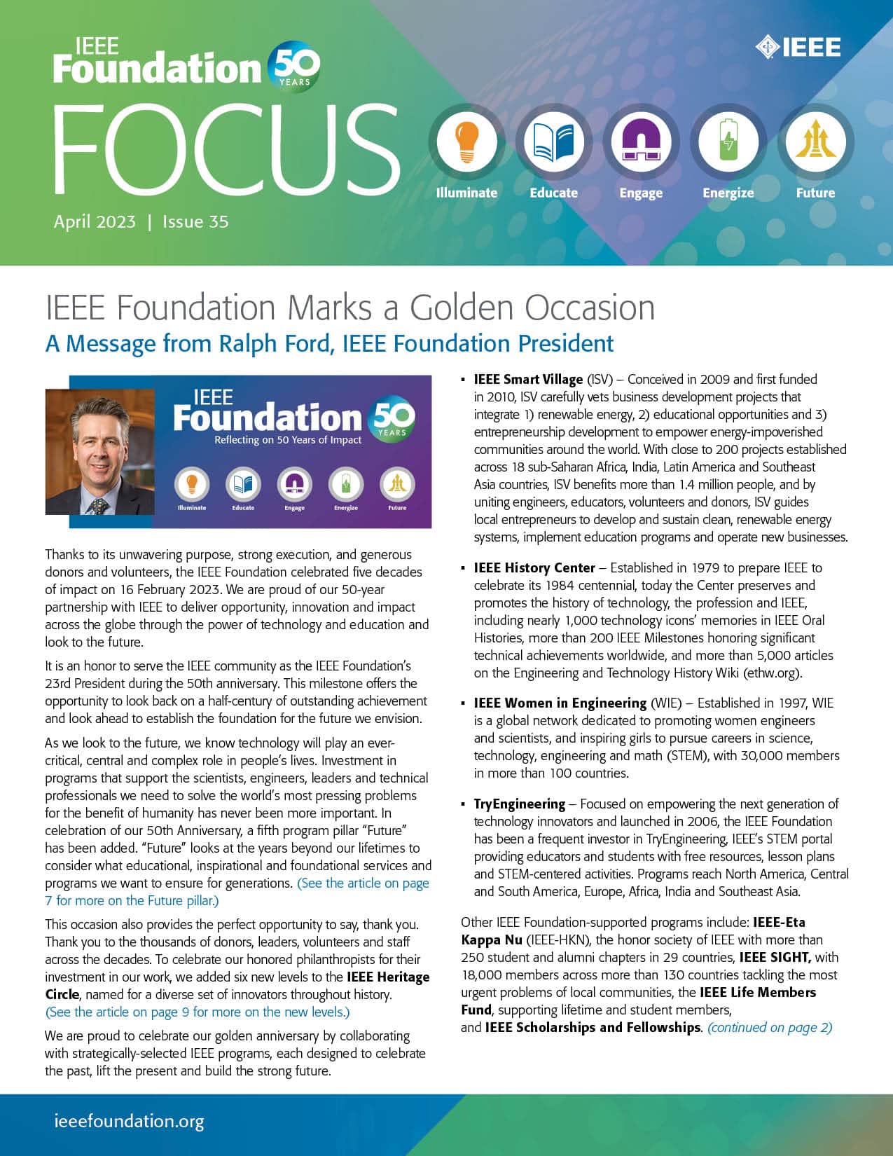 IEEE FOUNDATION FOCUS APR23 Cover