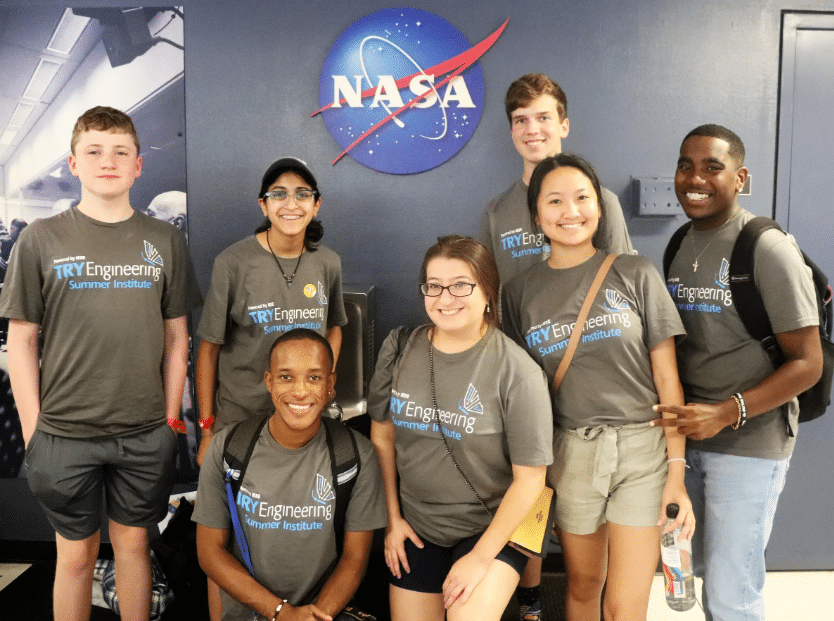 TryEngineering students at NASA