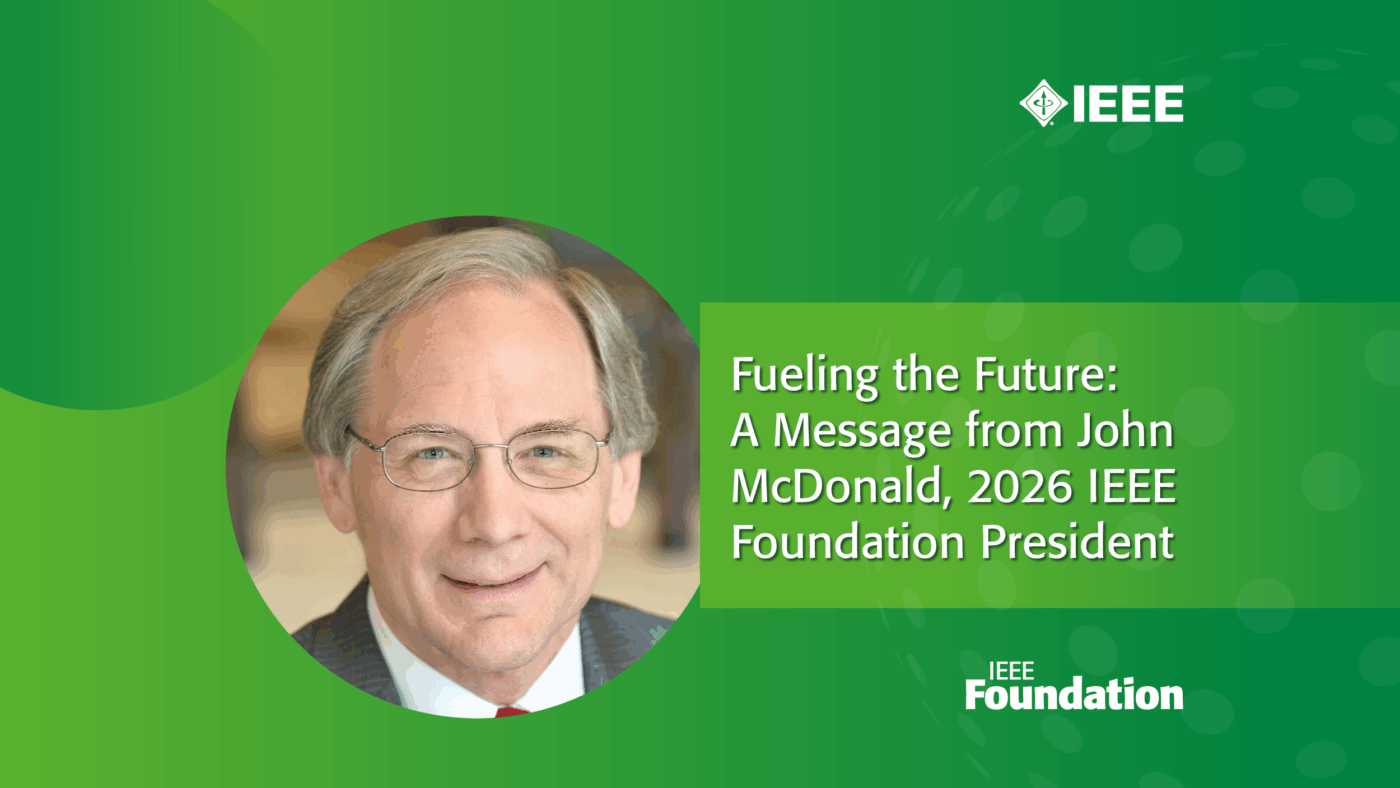 John McDonald, 2026 IEEE Foundation President