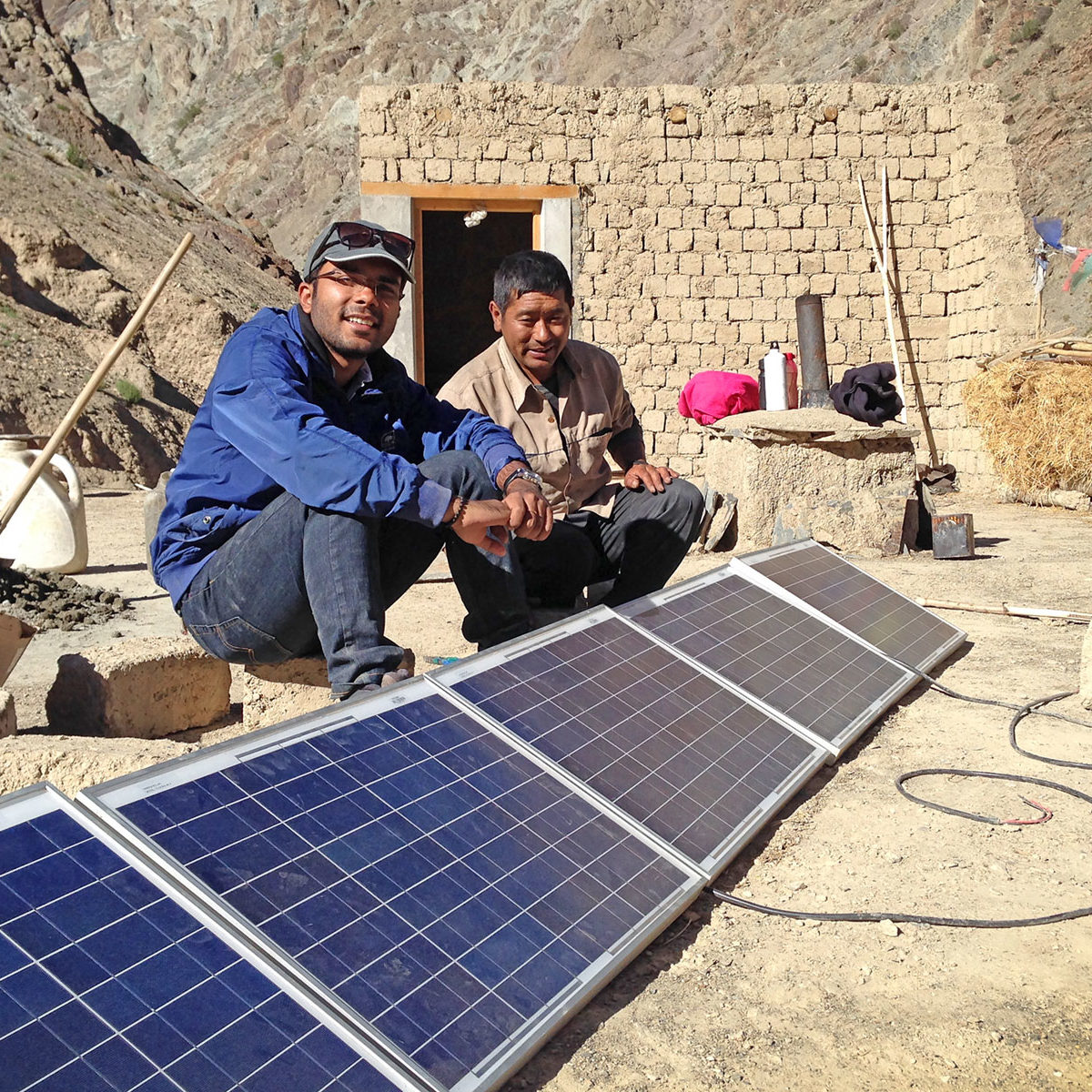 IEEE Smart Village Solar Panels in India