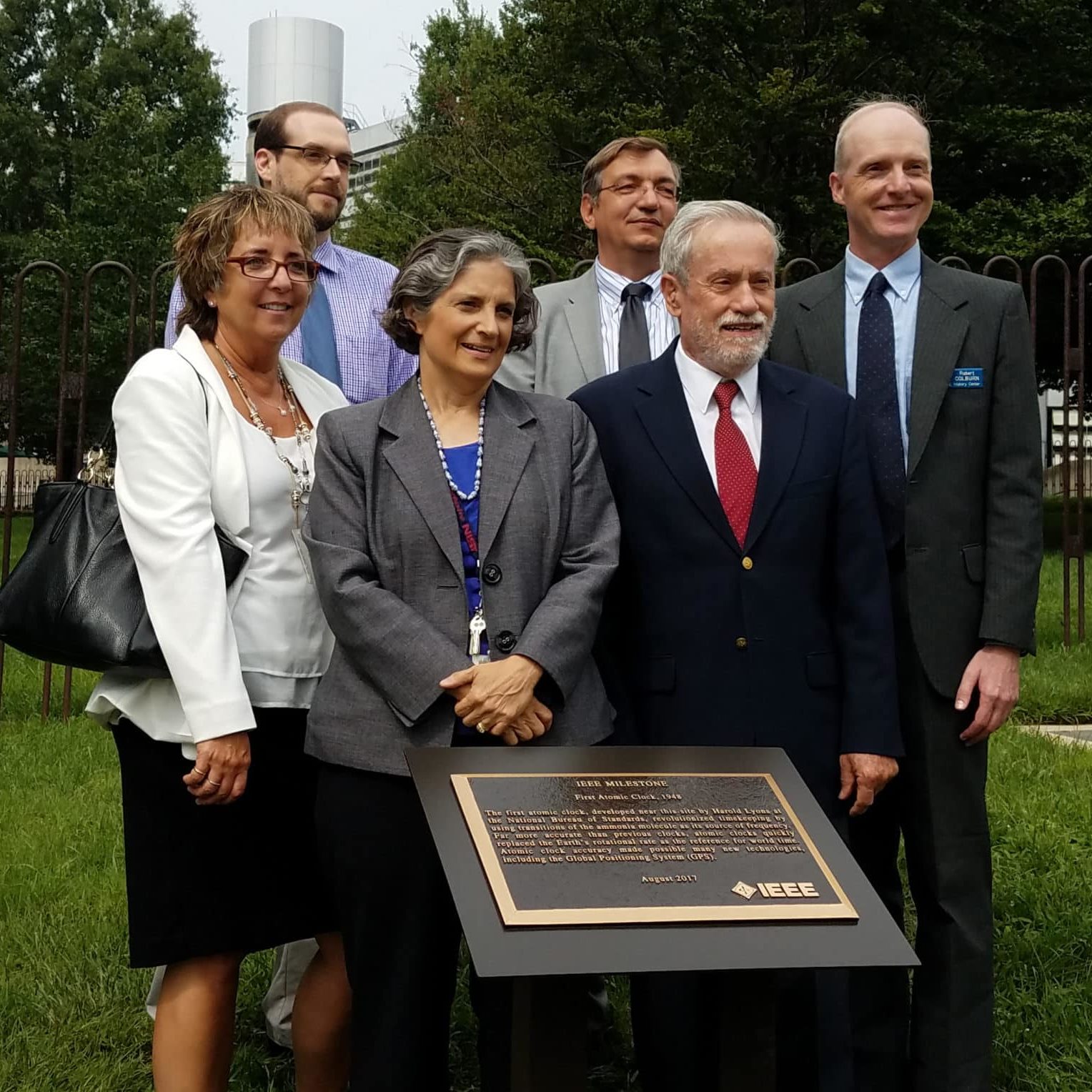 Group at the Atomic Clock IEEE Milestone Dedication.